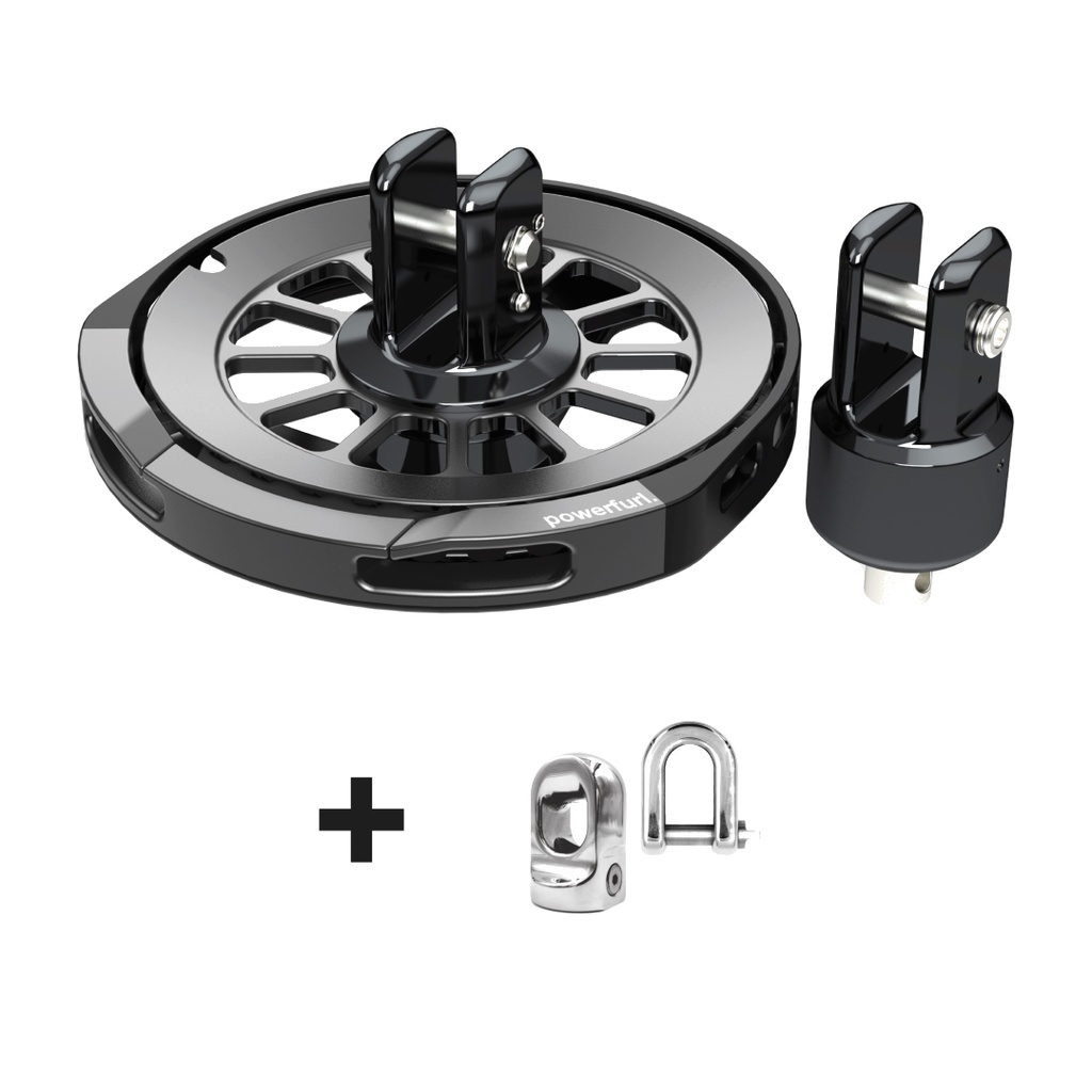 [PF-6-BU-KIT-SHACKLE-LASHING] powerfurl.[six] Kit + Shackle + Lashing