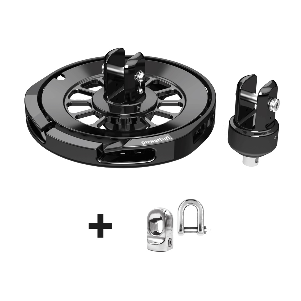 [PF-3-BU-KIT-SHACKLE-LASHING] powerfurl.[three] Kit + D-Shackle + Lashing